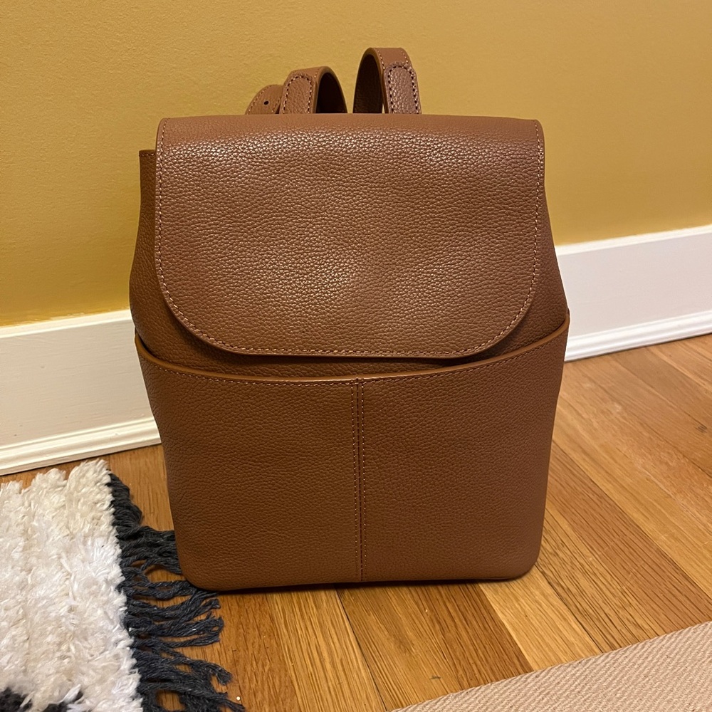 Quince Italian Leather Small Backpack - Picture 2 of 6